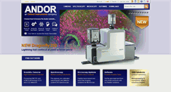 Desktop Screenshot of andor.com