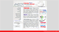 Desktop Screenshot of andor.com.pl